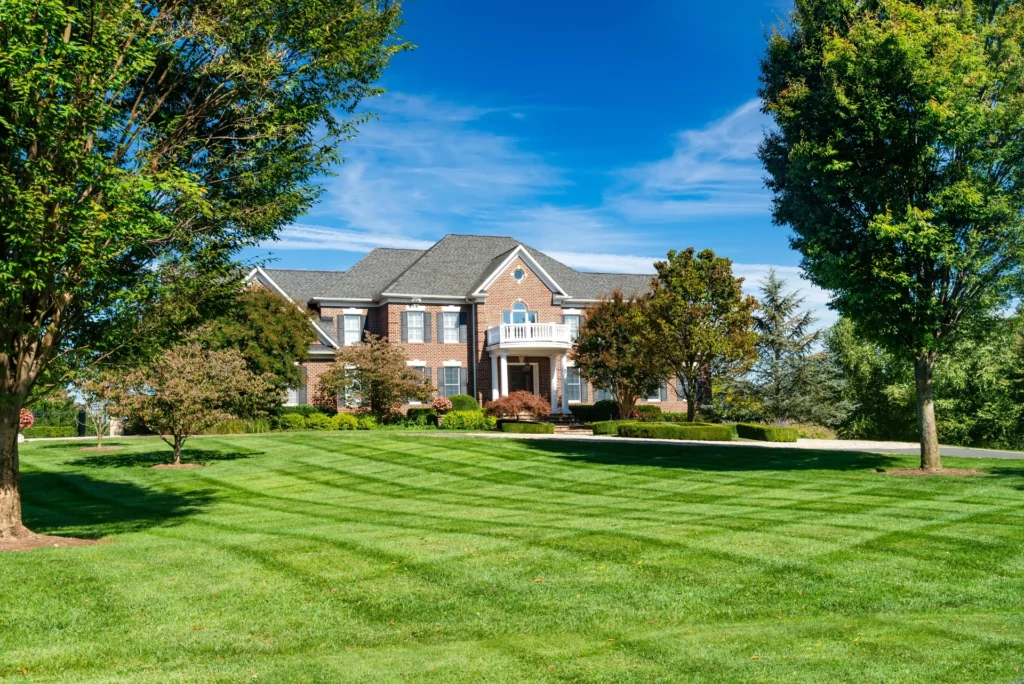 Lawnscaping Services before the house